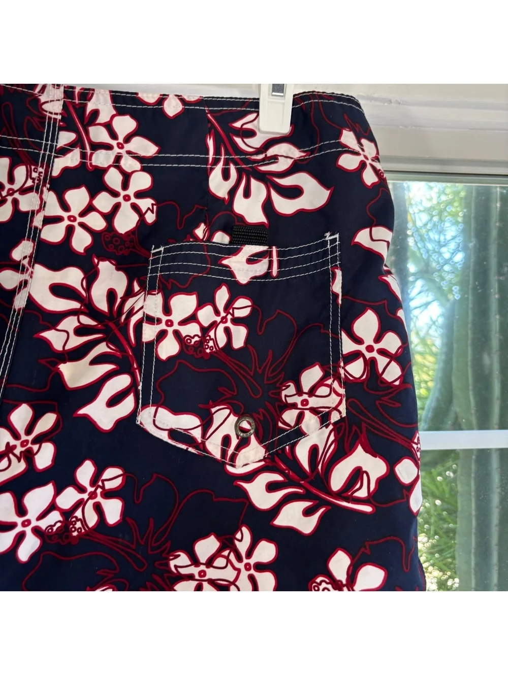 Old Navy floral swim trunks